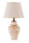 Opviq TM274 Lámpara de mesa Crema y Dorado
